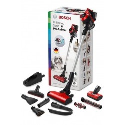 Aspirateur balai Bosch Sans fil Multifonction Unlimited Série 6 BBS61PET2 Rouge Aspirateur balai Bosch Sans fil Multifonction Unlimited Série 6 BBS61PET2 Rouge