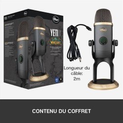 Microphone USB Blue Microphones Yeti X World Edition World of Warcraft Noir Microphone USB Blue Microphones Yeti X World Edition World of Warcraft Noir