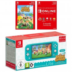 Nintendo Switch Lite (Turquoise) + Animal Crossing: Nouveaux Horizons + Nintendo Switch Online 3 Mois Nintendo Switch Lite (Turquoise) + Animal Crossing: Nouveaux Horizons + Nintendo Switch Online 3 Mois