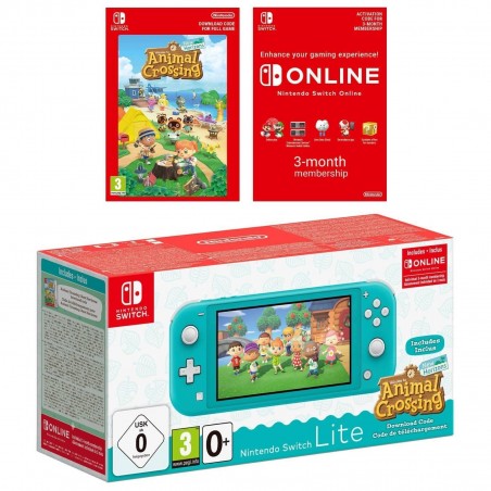 Nintendo Switch Lite Turquesa + Animales en movimiento : Nuevos Horizontes