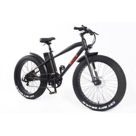 Ion Asistencia bicicleta eléctrica Fat 26' 250 W Negro